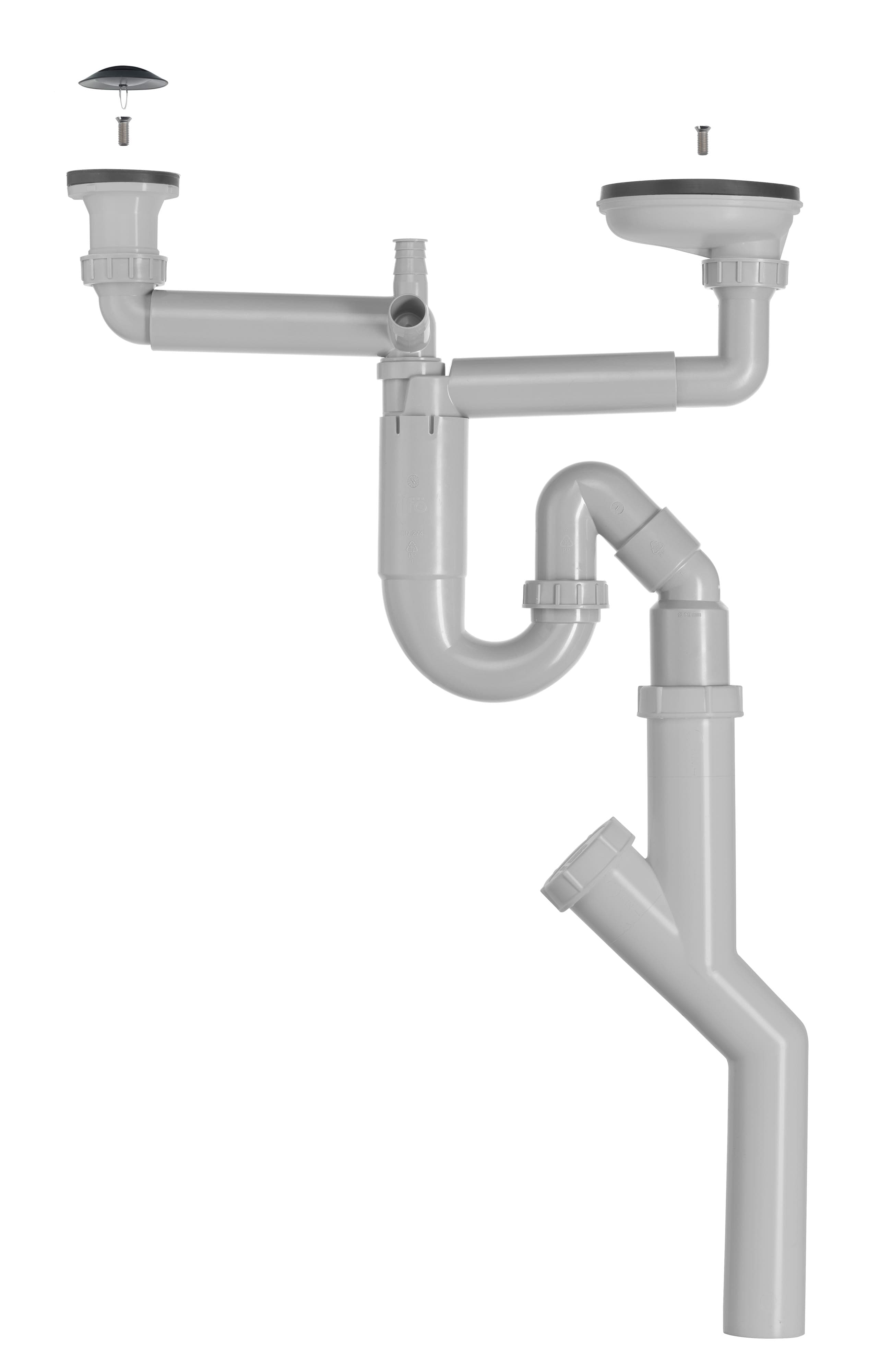 Contura Dubbel Vattenlås G40x50mm - Stucken Sil - RSK 8084751